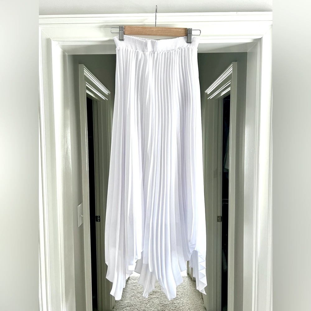 Petal + Pup pleated midi skirt